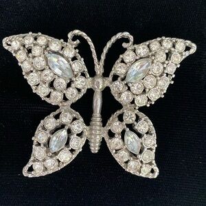 Vintage Silver Butterfly Brooch